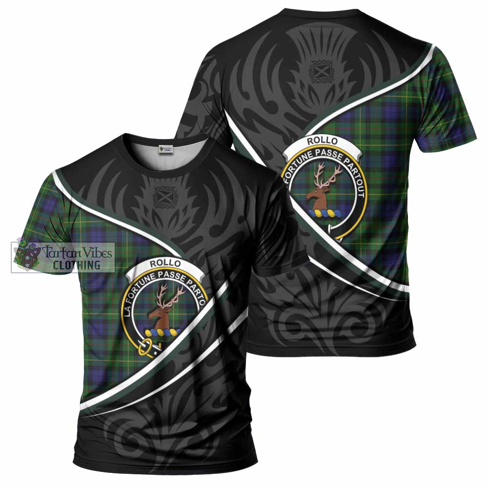 Rollo Tartan Family Crest T-shirt Celtic Scottish Thistle Floral - Tartan Vibes Clothing
