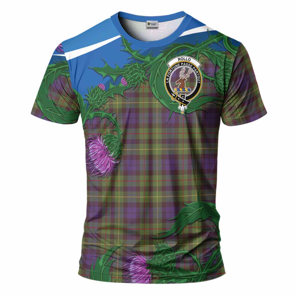Rollo Tartan Family Crest T-Shirt Thistle in Minimalism