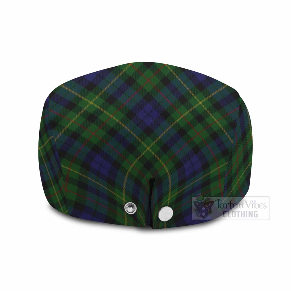 Rollo Tartan Flat Cap, Jeff Cap Cross Style with Family Crest - Tartan Vibes Clothing