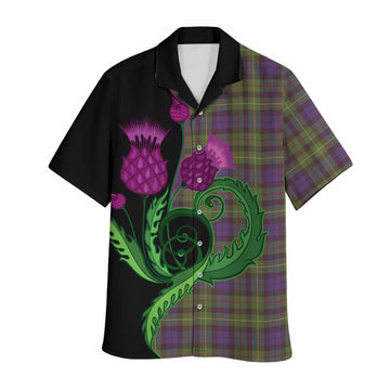 Rollo Tartan Hawaiian Shirt Traditional Scottish Thistle