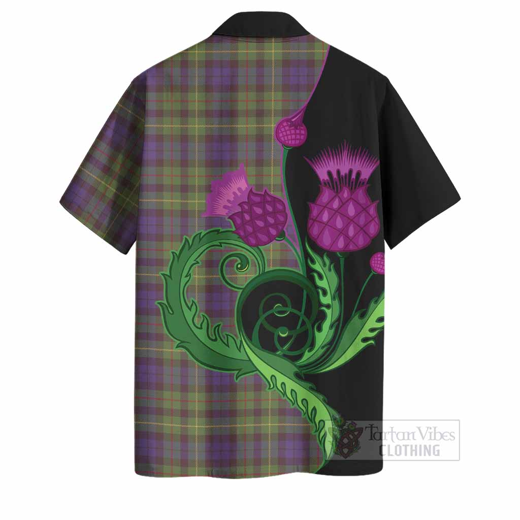 Rollo Tartan Hawaiian Shirt Traditional Scottish Thistle
