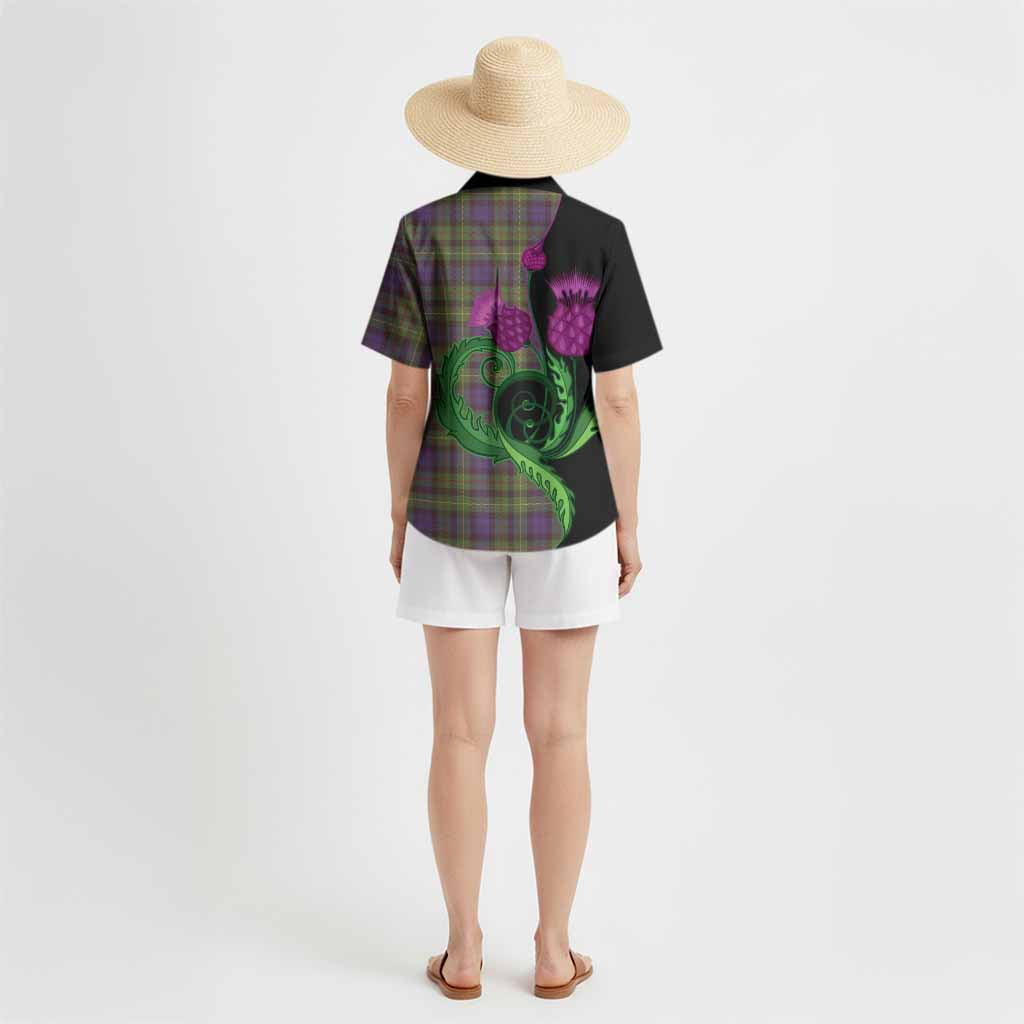 Rollo Tartan Hawaiian Shirt Traditional Scottish Thistle