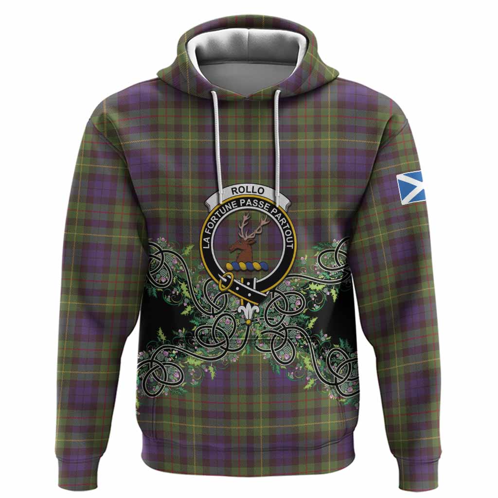 Rollo Tartan Hoodie Thistle Scottish Spirit