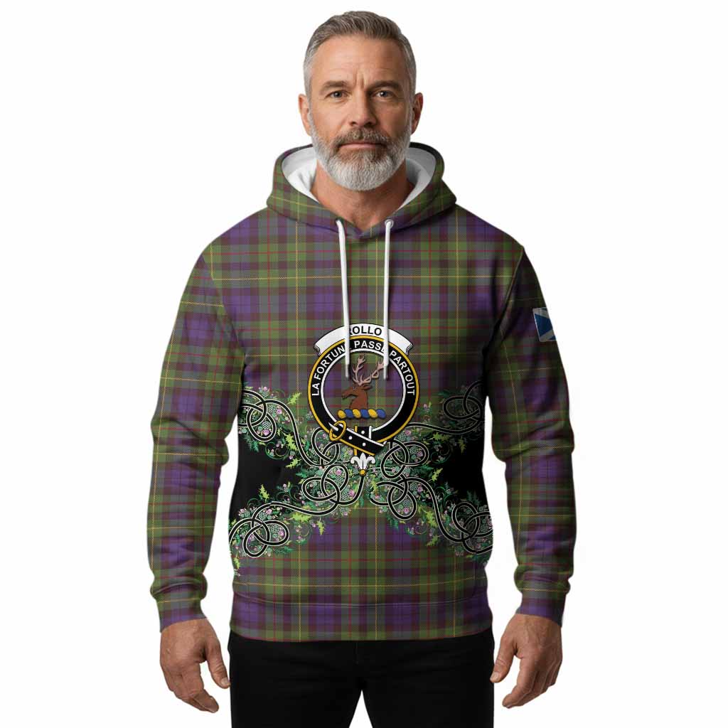 Rollo Tartan Hoodie Thistle Scottish Spirit