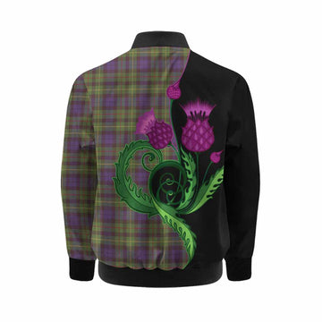 Rollo Tartan Kid Bomber Jacket Traditional Scottish Thistle