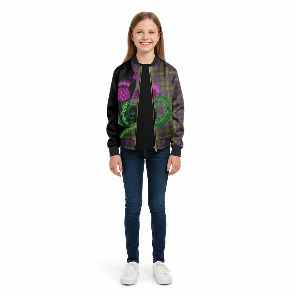 Rollo Tartan Kid Bomber Jacket Traditional Scottish Thistle