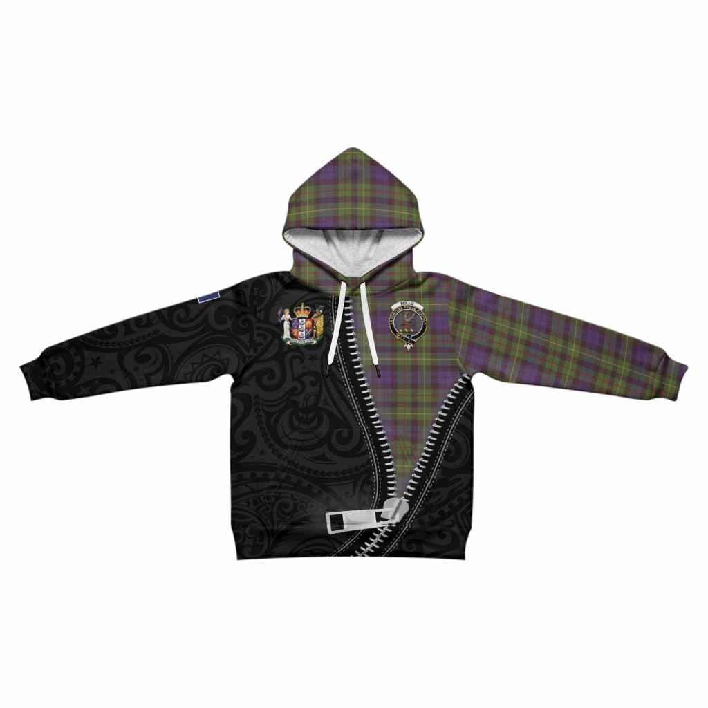 Rollo Tartan Kid Hoodie New Zealand Pattern Unique Zipper Stylized