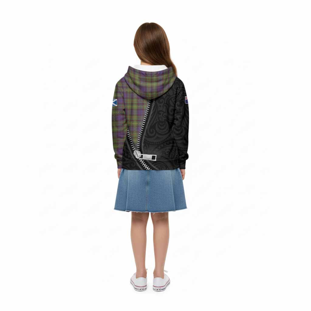 Rollo Tartan Kid Hoodie New Zealand Pattern Unique Zipper Stylized