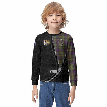 Rollo Tartan Kid Knitted Sweatshirt New Zealand Pattern Unique Zipper Stylized