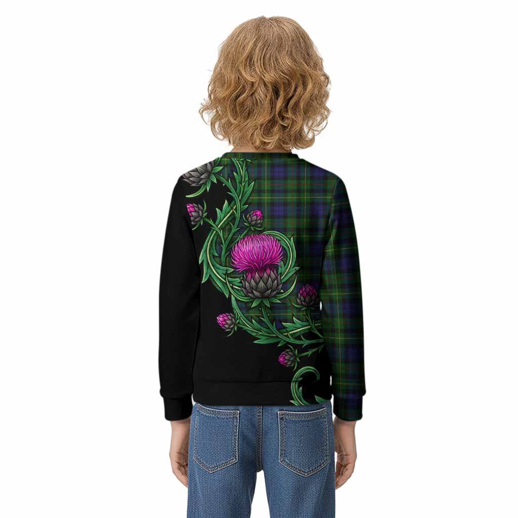 Rollo Tartan Kid Knitted Sweatshirt Resilient Scottish Thistle - Tartan Vibes Clothing