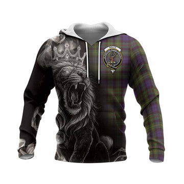 Rollo Tartan Knitted Hoodie Roaring Lion Heritage