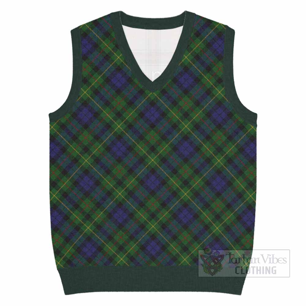 Rollo Tartan  Knitted V-Neck Vest Cross Style