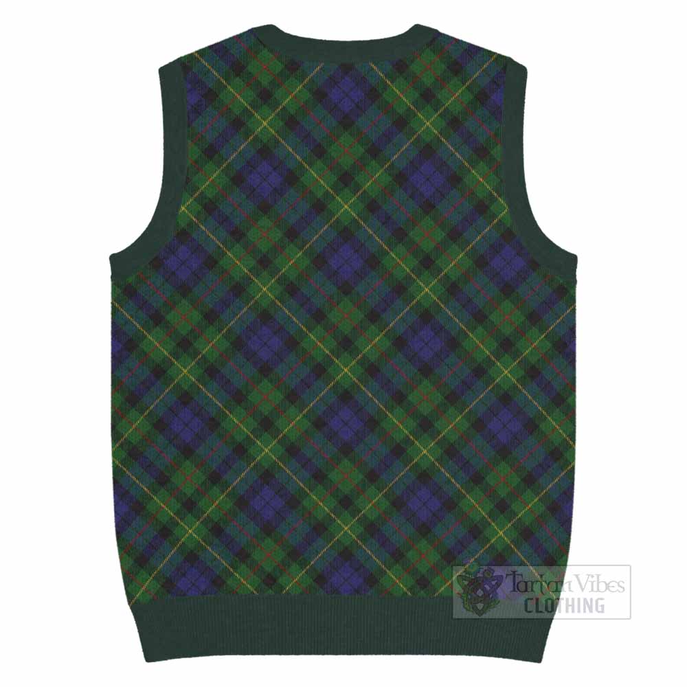 Rollo Tartan  Knitted V-Neck Vest Cross Style
