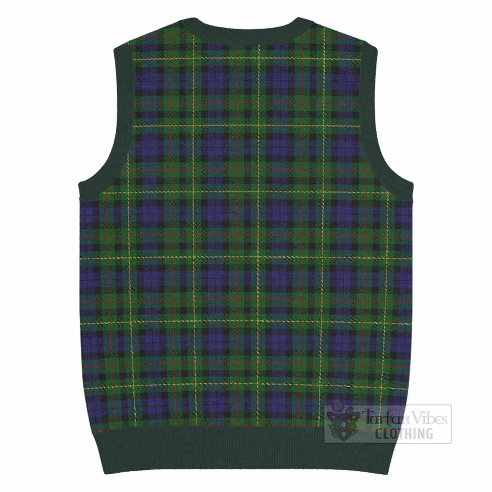 Rollo Tartan Knitted V-Neck Vest with Family Crest - Tartan Vibes Clothing