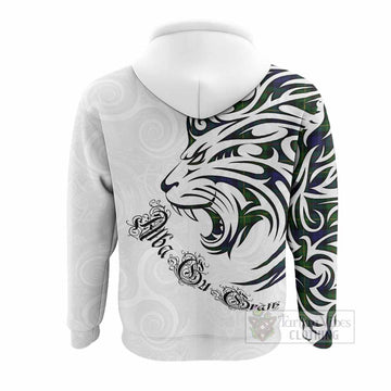Rollo Tartan Lion Roar Hoodie Alba Gu Brath with Celtic Motifs
