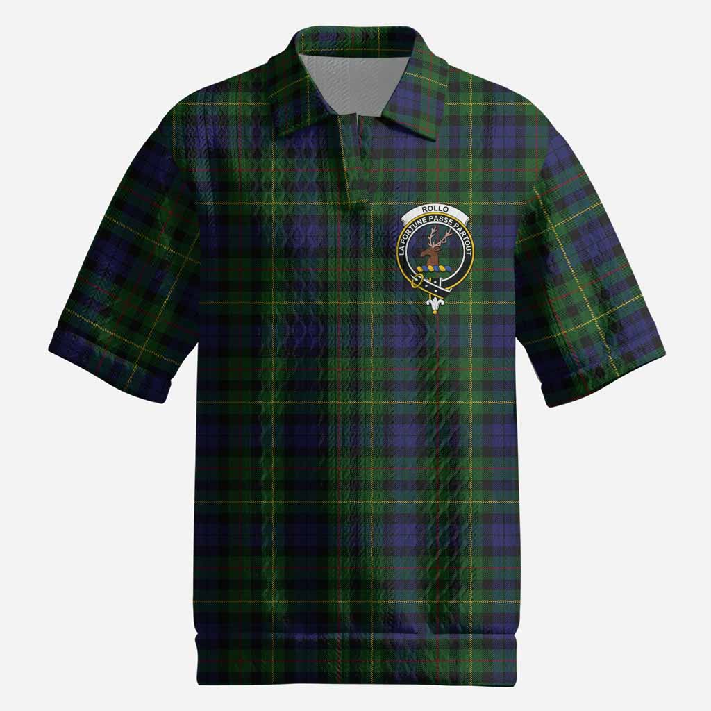 Rollo Tartan Men’s Polo Sweater Top with Family Crest