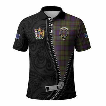 Rollo Tartan Polo Shirt New Zealand Pattern Unique Zipper Stylized