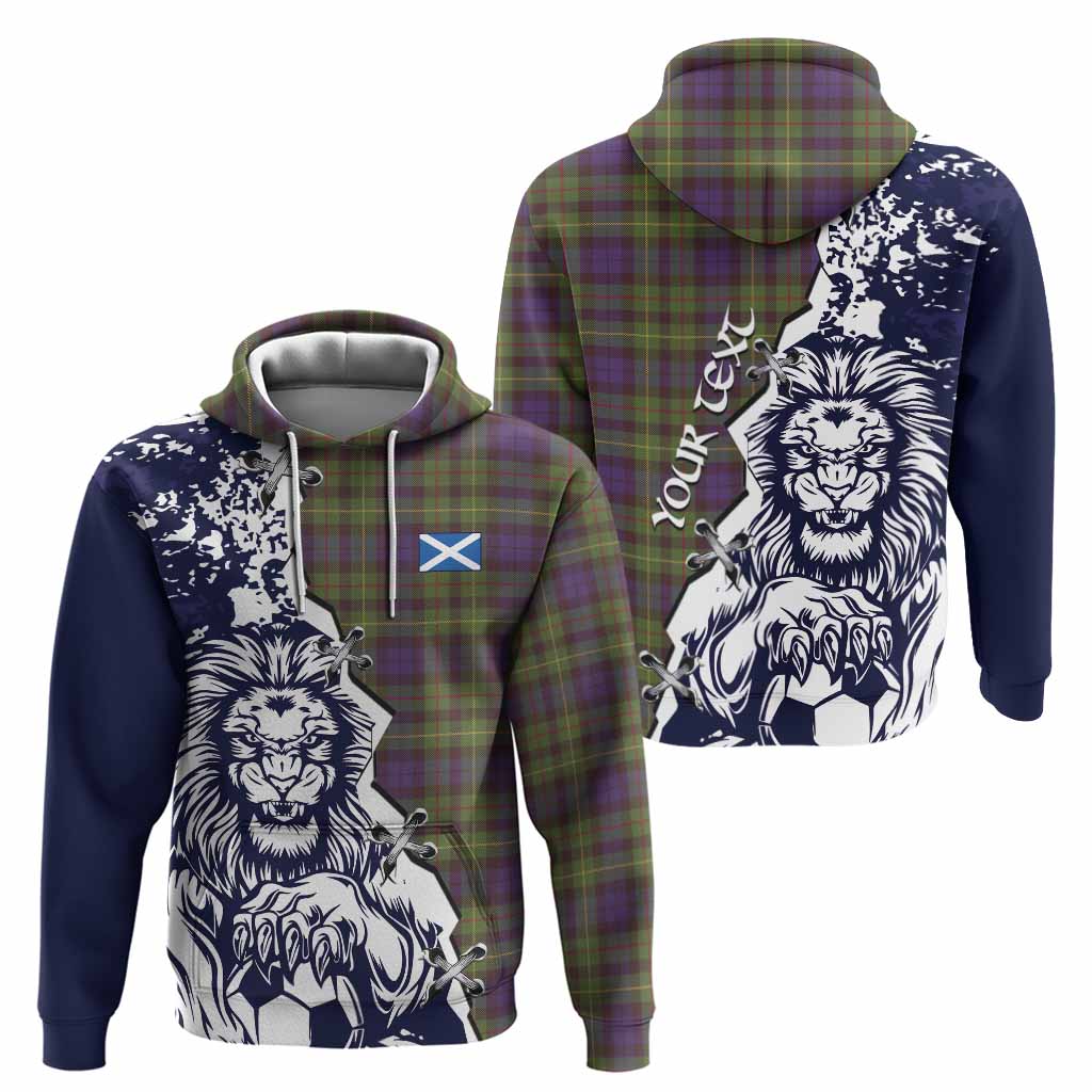Rollo Tartan Scottish Hoodie Angry Lion With Soccer Ball Style