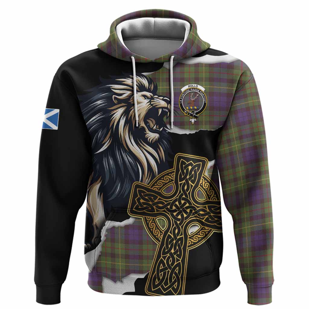 Rollo Tartan Scottish Hoodie Lion Celtic Heritage