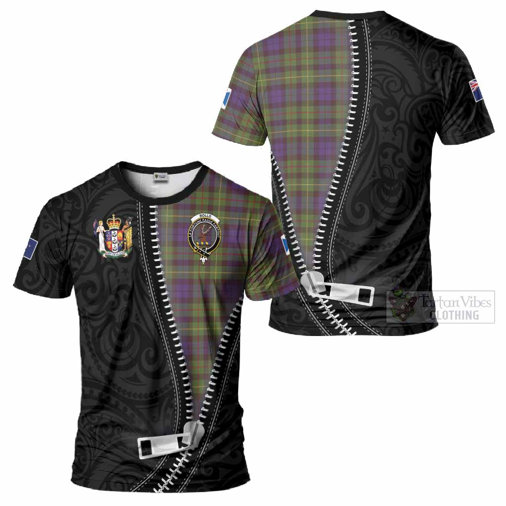 Rollo Tartan T-Shirt New Zealand Pattern Unique Zipper Stylized