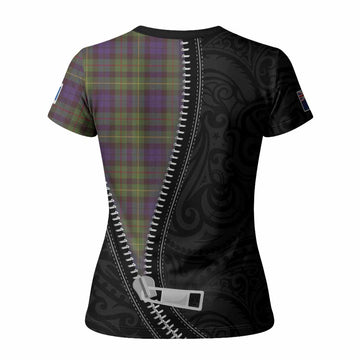 Rollo Tartan Women T shirt New Zealand Pattern Unique Zipper Stylized