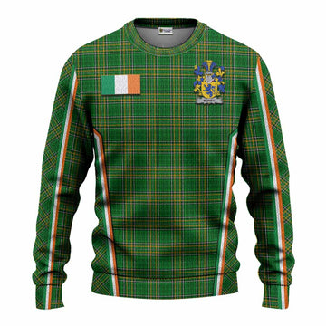 Roney Irish Clan Coat of Arm Tartan Knitted Sweater Flag Style