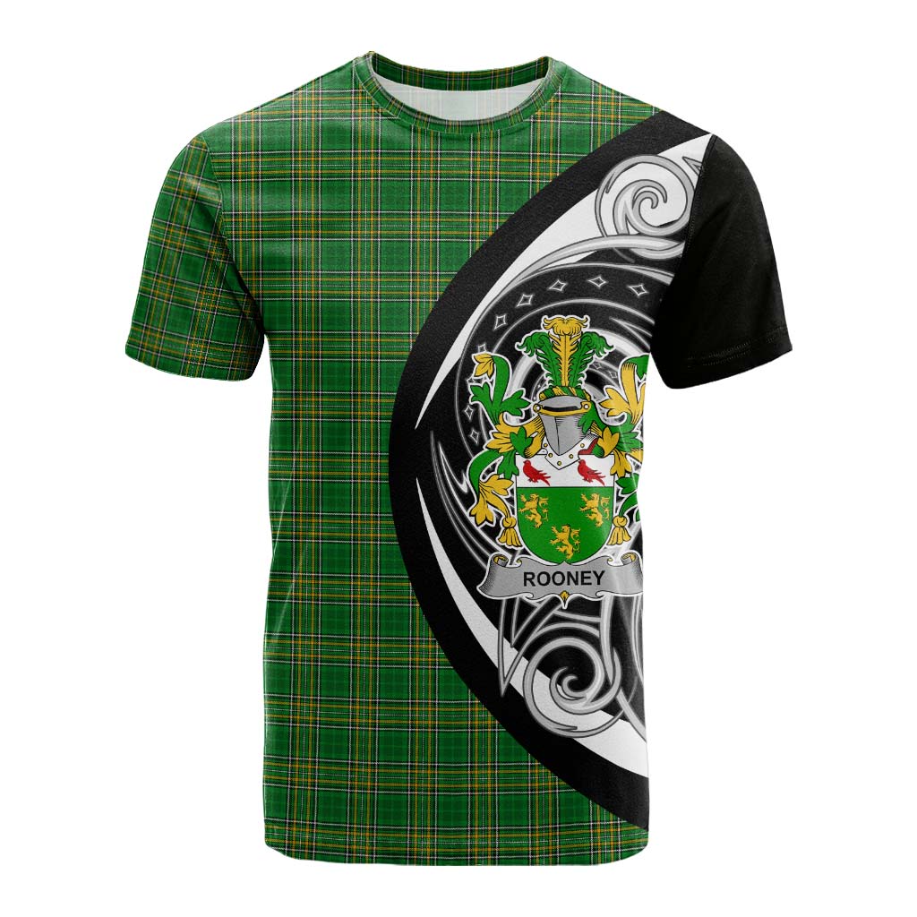 Tartan Vibes Clothing Rooney Irish Clan Cotton T-shirt Celtic Circle Style