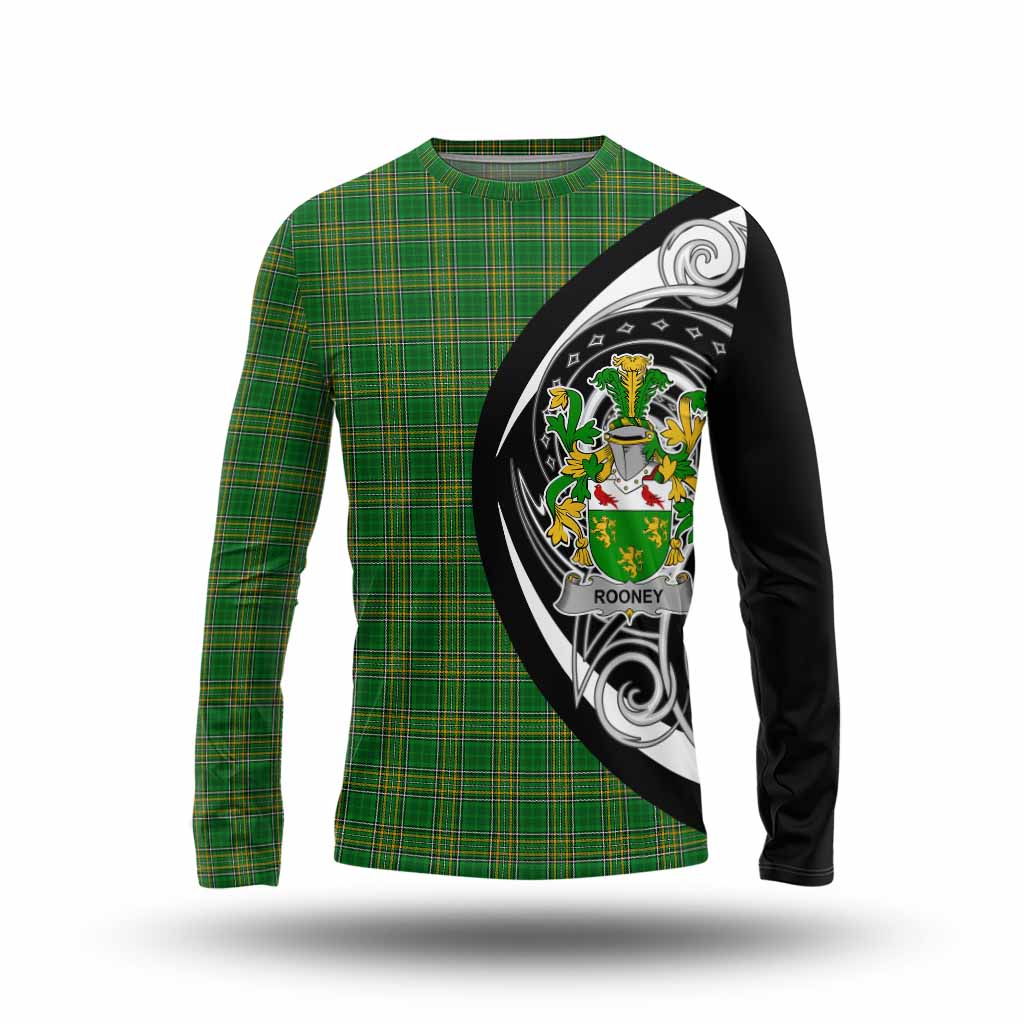 Tartan Vibes Clothing Rooney Irish Clan Long Sleeve T-Shirt Celtic Circle Style