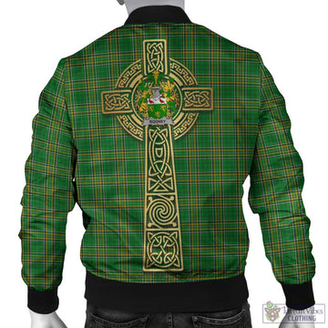 Rooney Irish Clan Tartan Bomber Jacket with Coat of Arms Celtic Tree of Life