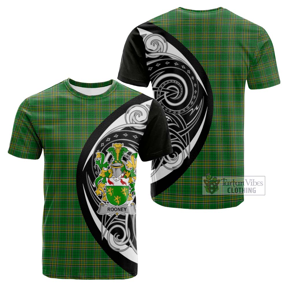 Tartan Vibes Clothing Rooney Irish Clan Cotton T-shirt Celtic Circle Style