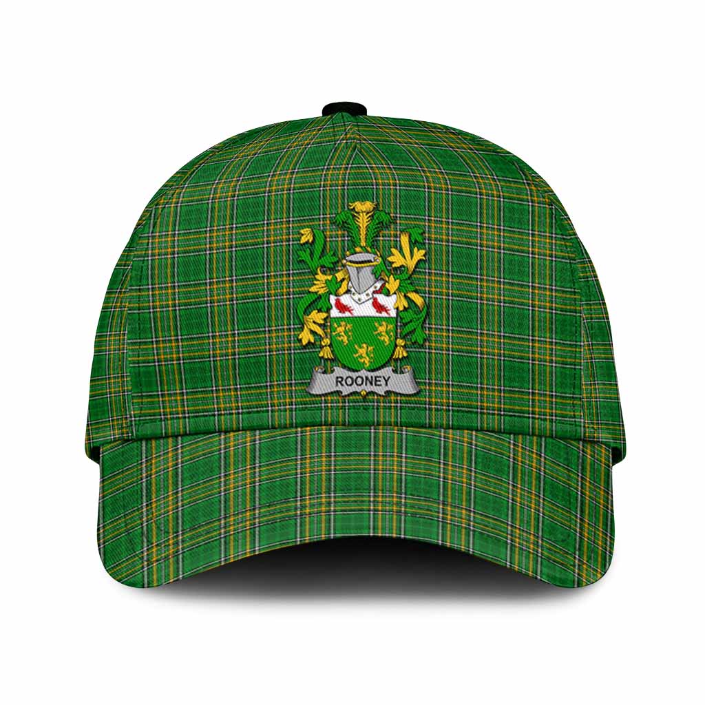 Rooney Irish Clan Tartan Classic Cap with Coat of Arms