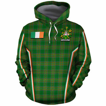Rooney Irish Clan Coat of Arm Tartan Cotton Hoodie Flag Style