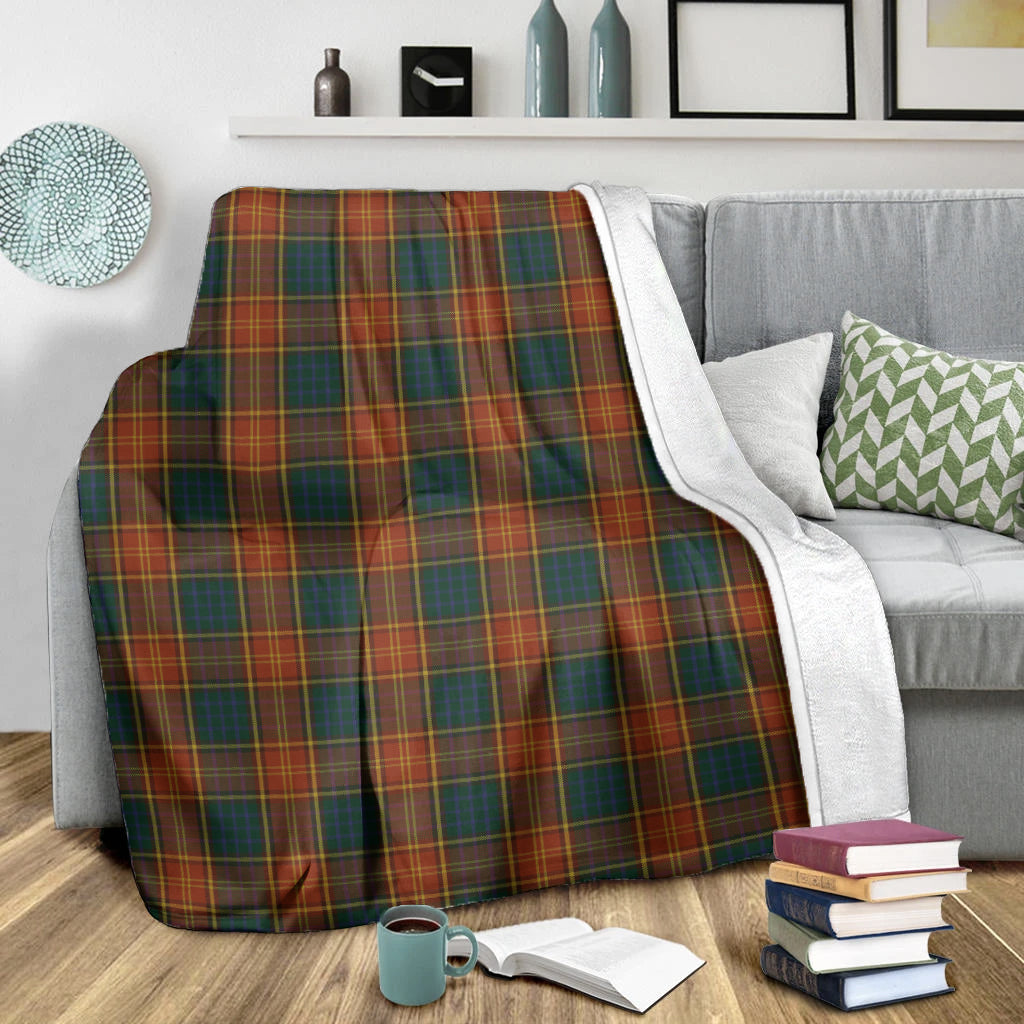 Roscommon County Ireland Tartan Blanket - Tartan Vibes Clothing
