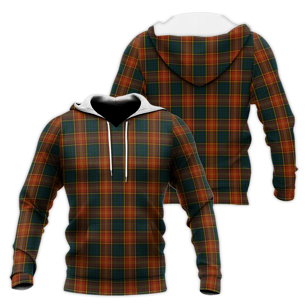Roscommon County Ireland Tartan Knitted Hoodie Unisex - Tartan Vibes Clothing