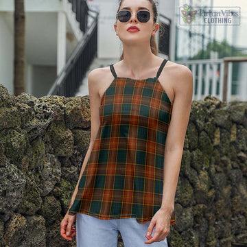Roscommon County Ireland Tartan Loose Halter Neck Camisole