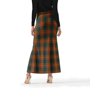 Roscommon County Ireland Tartan Womens Full Length Skirt