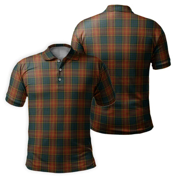 Roscommon County Ireland Tartan Mens Polo Shirt
