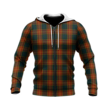 Roscommon County Ireland Tartan Knitted Hoodie