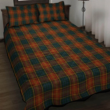 Roscommon County Ireland Tartan Quilt Bed Set