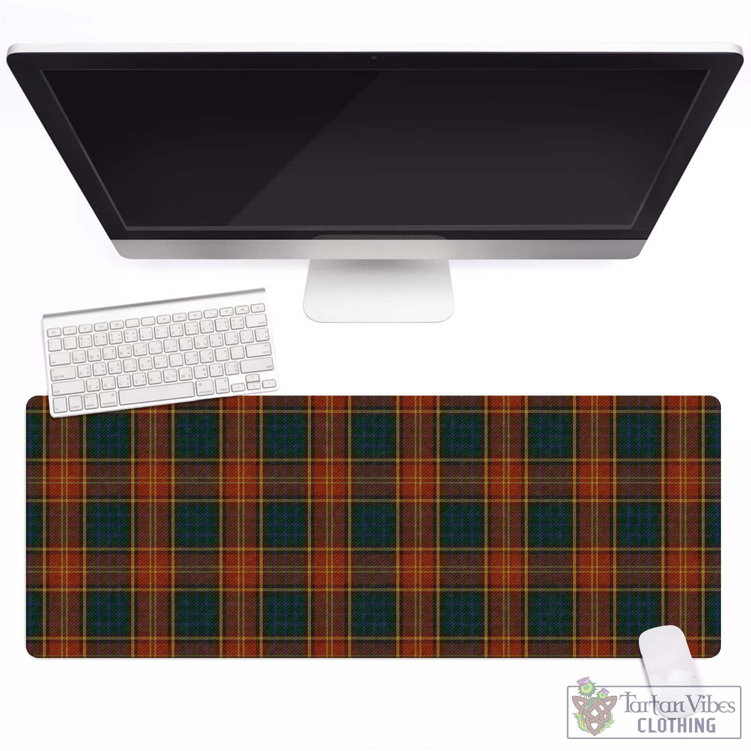 Tartan Vibes Clothing Roscommon County Ireland Tartan Mouse Pad