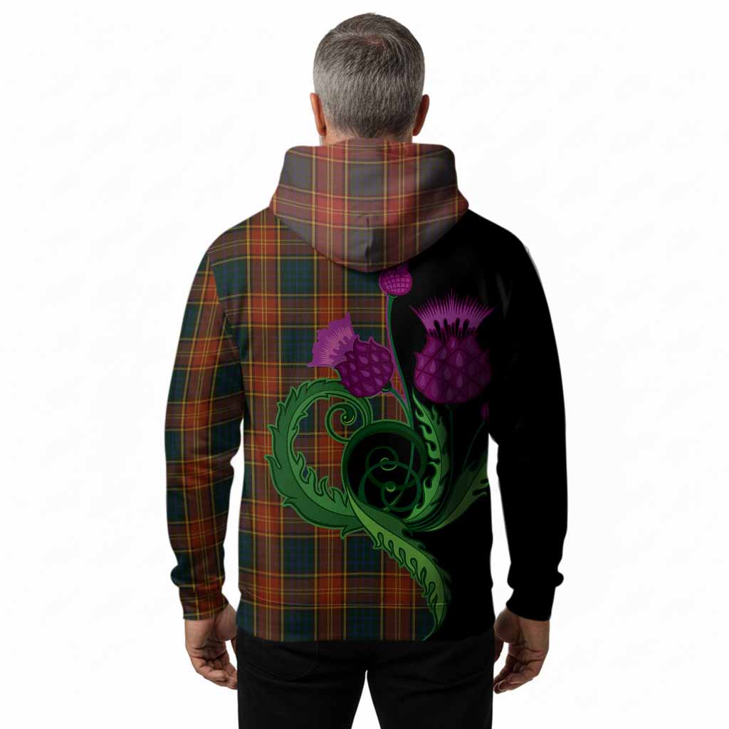 Roscommon County Ireland Tartan Hoodie Traditional Scottish Thistle