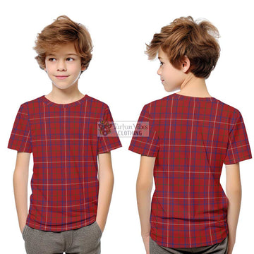 Rose Tartan Kid T-Shirt Youth XL Size14 - Tartanvibesclothing Shop