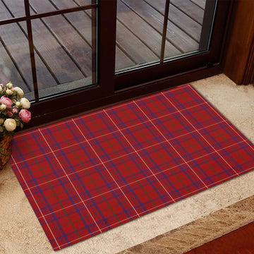 Rose Tartan Rubber Doormat