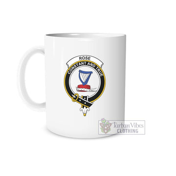 Rose Family Crest Ceramic Mug One Size 11oz size - 2D-tartanvibesclothing
