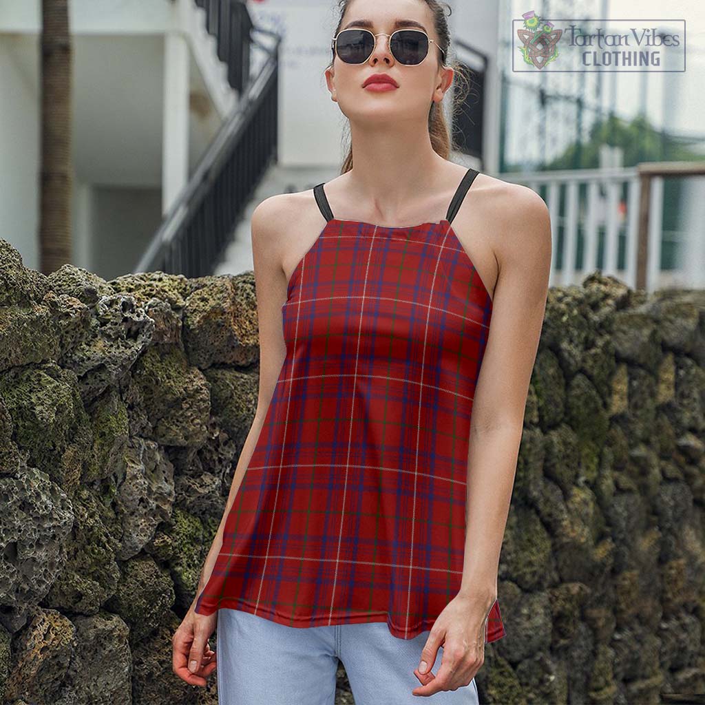 Tartan Vibes Clothing Rose Tartan Loose Halter Neck Camisole