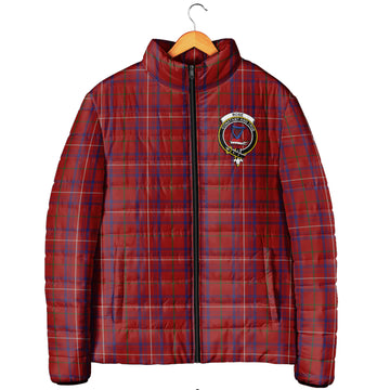Rose Tartan Padded Jacket with Family Crest