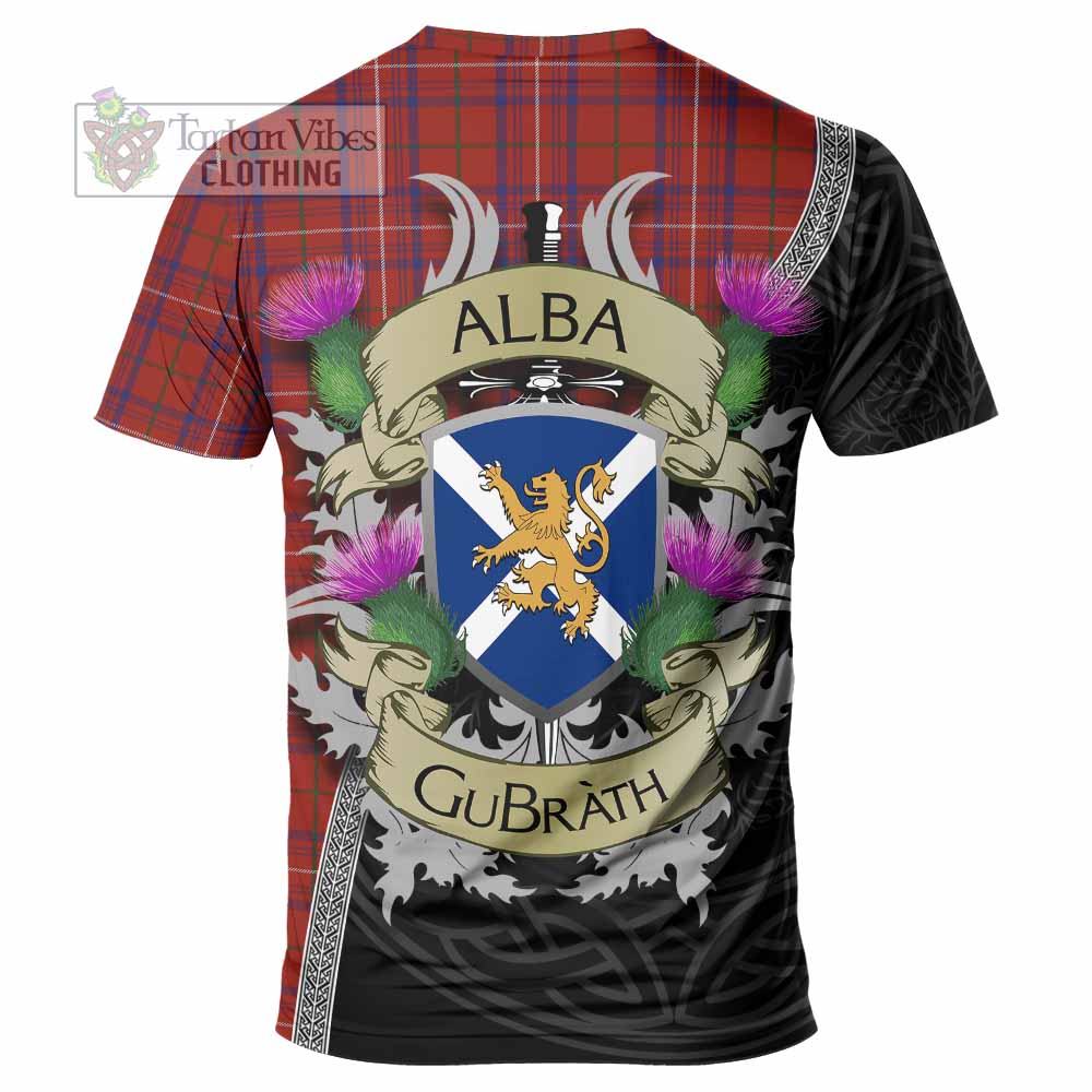 Tartan Vibes Clothing Rose Tartan Family Crest T-Shirt Lion Rampant Royal Thistle Shield Celtic Inspired