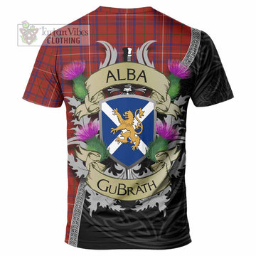 Tartan Vibes Clothing Rose Tartan Family Crest T-Shirt Lion Rampant Royal Thistle Shield Celtic Inspired