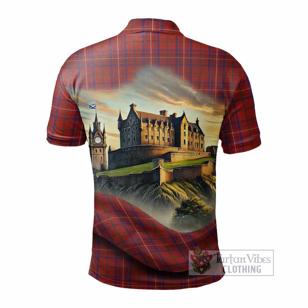 Tartan Vibes Clothing Rose Tartan Family Crest Polo Shirt with Scottish Ancient Castle Stype