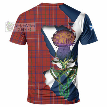 Tartan Vibes Clothing Rose Tartan Family Crest T-Shirt Scottish Thistle Celtic Inspired